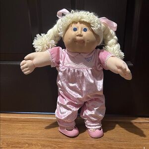 Cabbage Patch Doll with Re-rooted Blonde Yarn Hair